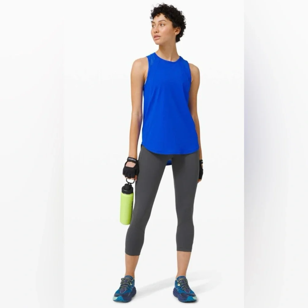 Lululemon Pace Rival High Rise Crop 22” in Graphite Grey Size 12